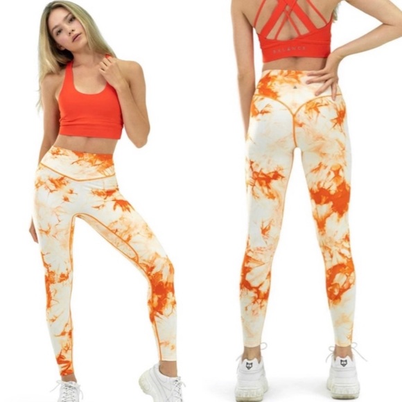 Balance Athletica Pants - Balance Athletica The OG Pant Color: Tie Dye Mango Size Medium